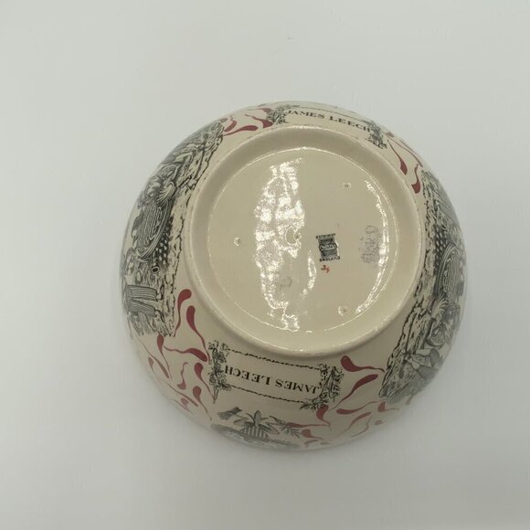 ADAMS SHIP CAROLINE PINK LUSTER PUNCH BOWL THE SHIPWRIGHT ARMS AND JAMES LEECH - Picture 2 of 9